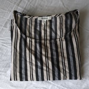 Madewell Striped Linen Box Top